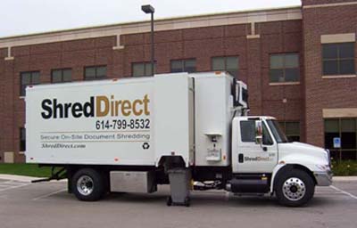 Shred Direct Mobile On-Site Document Shredding Vehicle